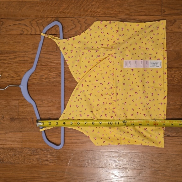 SO BRAND WOMENS WRAP FRONT YELLOW FLORAL CAMI WITH ADJUSTABLE STRAPS SIZE XXL - Picture 12 of 14